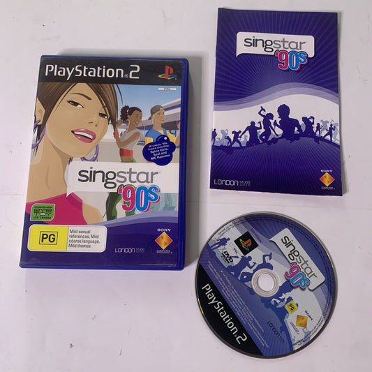 Singstar 90’s PS2 Sony PlayStation 2 PAL Music Karaoke Game Complete