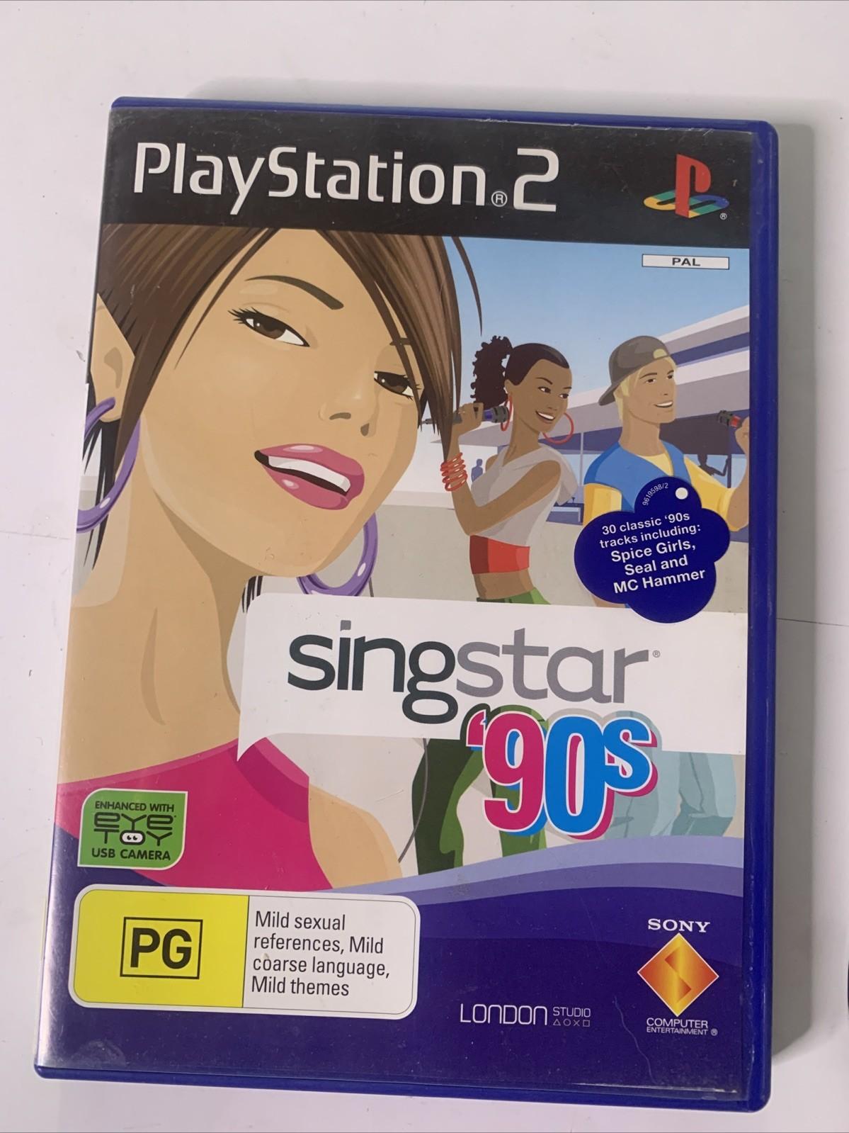 Singstar 90’s PS2 Sony PlayStation 2 PAL Music Karaoke Game Complete
