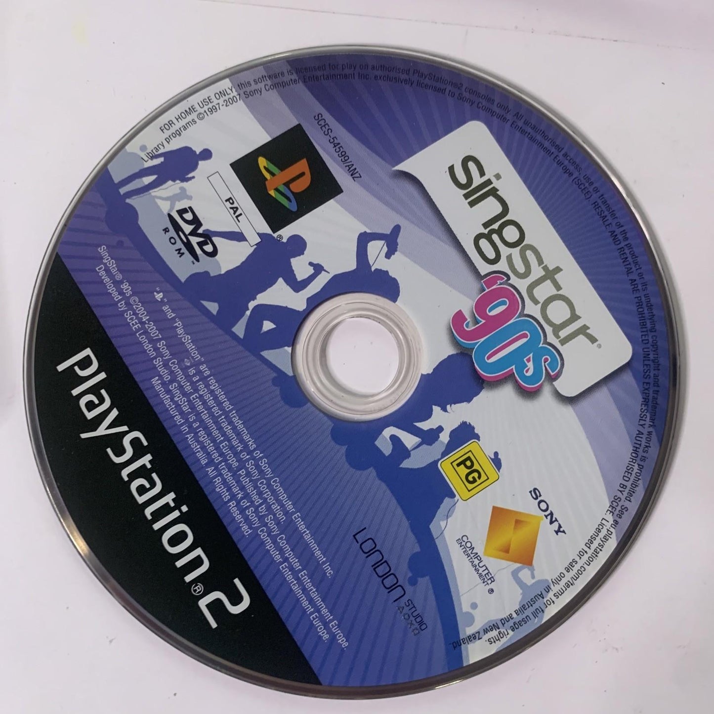 Singstar 90’s PS2 Sony PlayStation 2 PAL Music Karaoke Game Complete