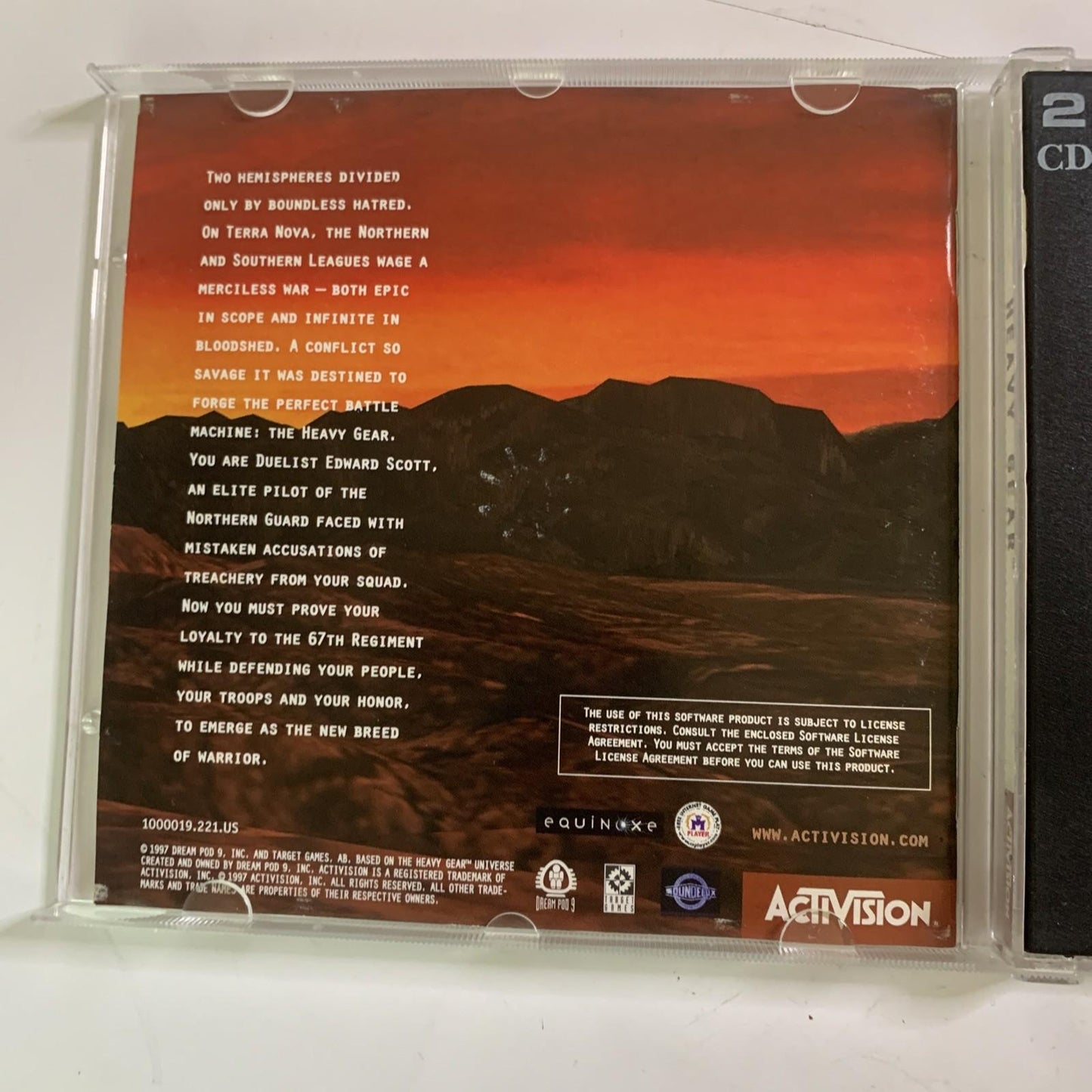 Heavy Gear 1997 PC CD-ROM Windows 95 Game