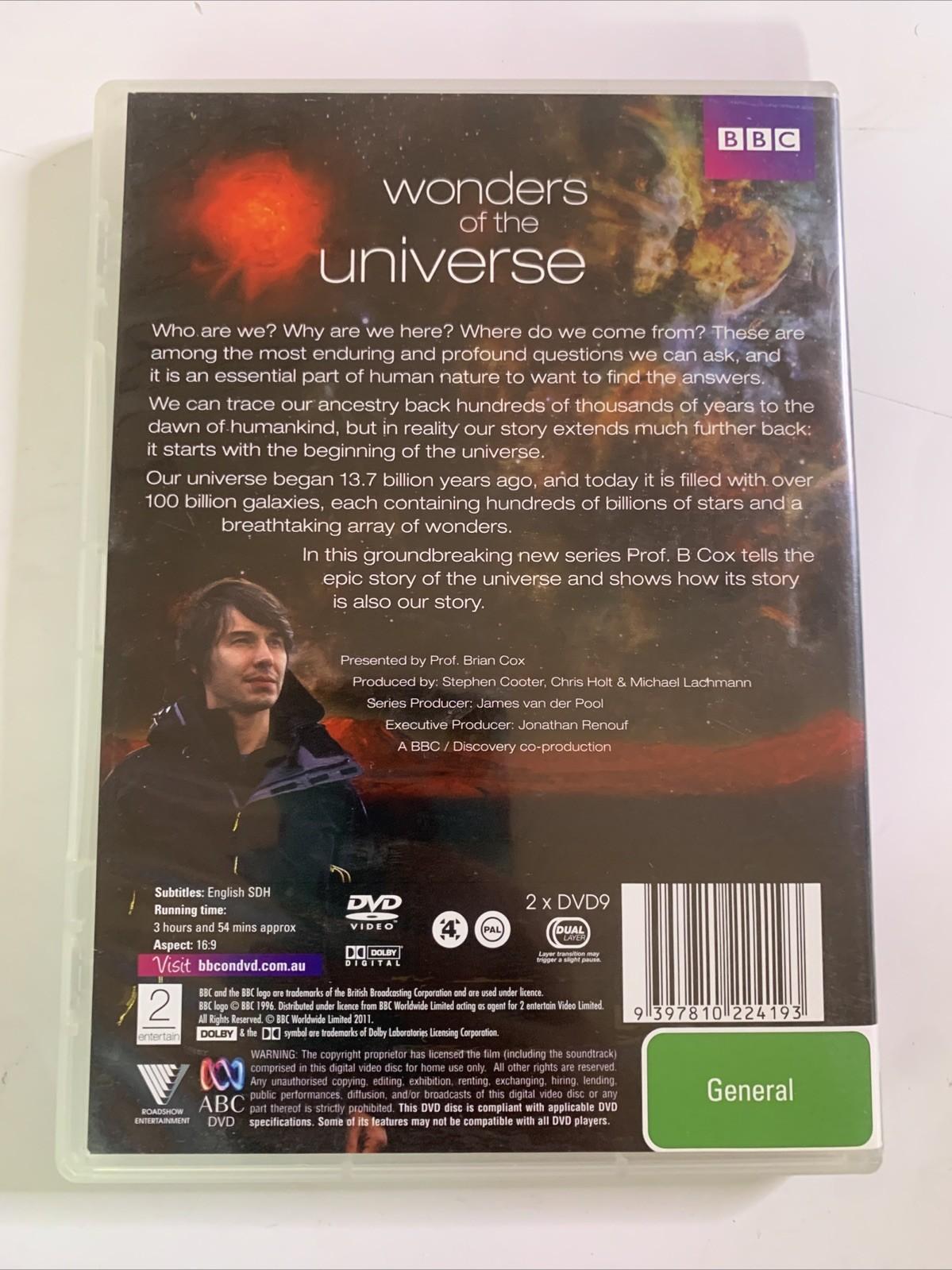 Wonders of the Universe (DVD, 2010, 2-Disc) Brian Cox Documentary Region 4 NEW