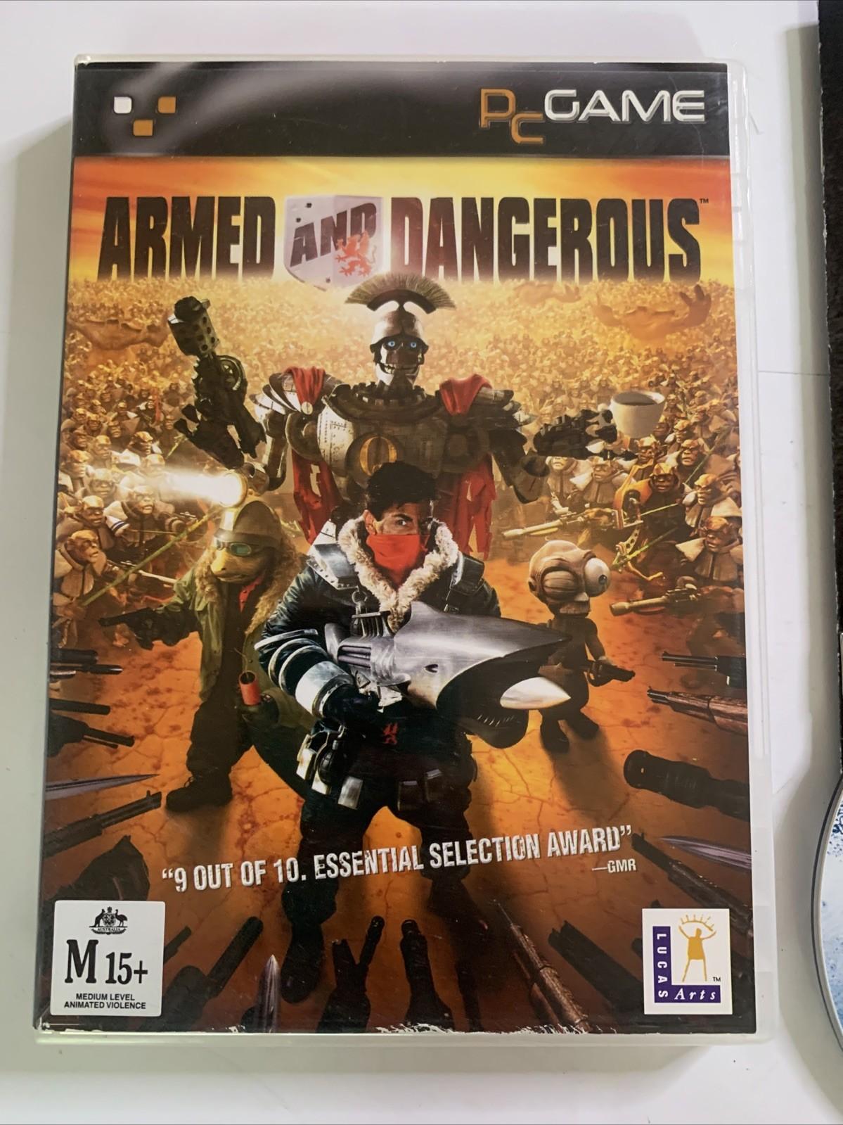 Armed And Dangerous PC CD-ROM Windows LucasArts Game Complete