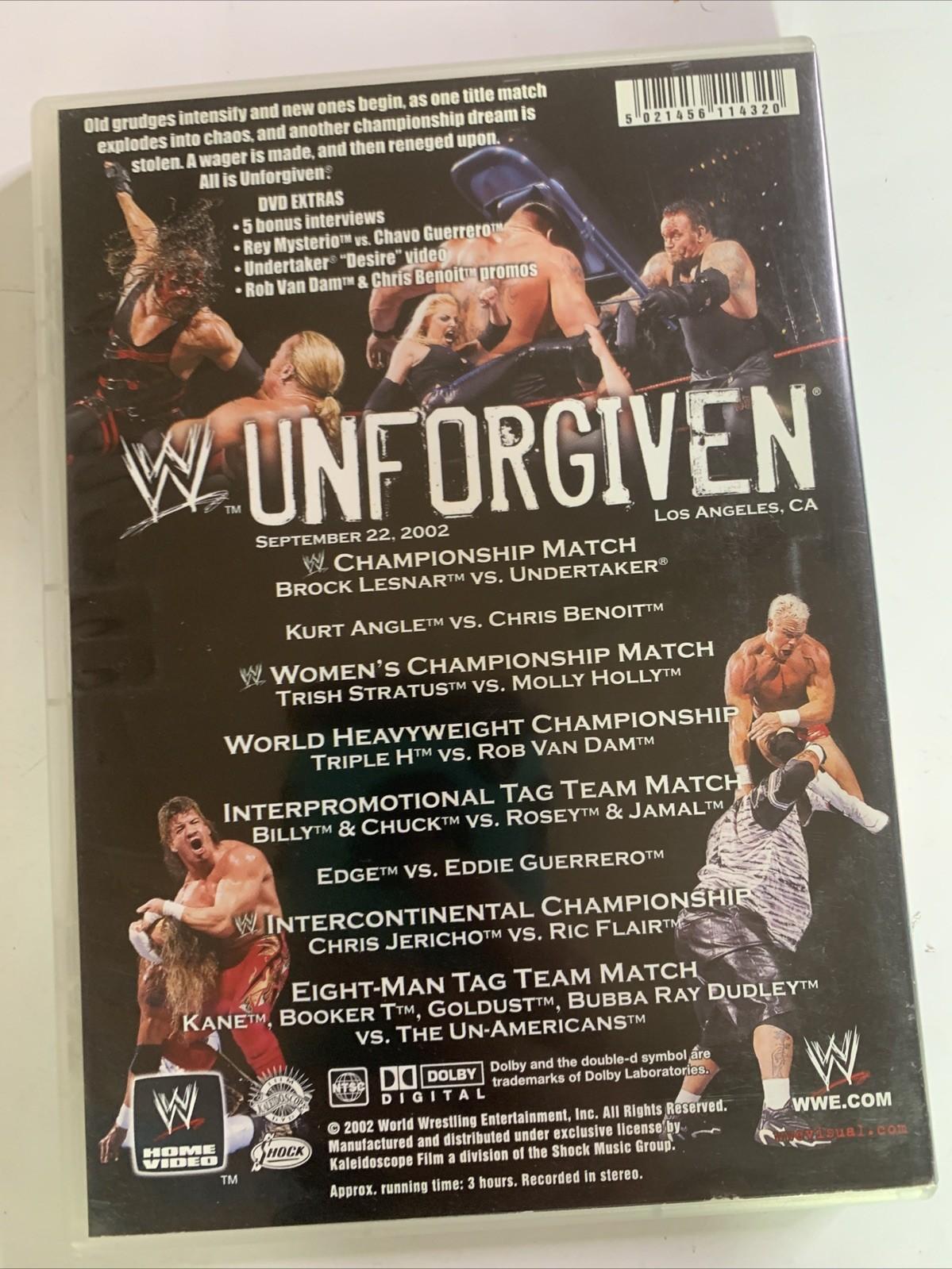 WWE Unforgiven (DVD, 2002) Pro Wrestling Region 4