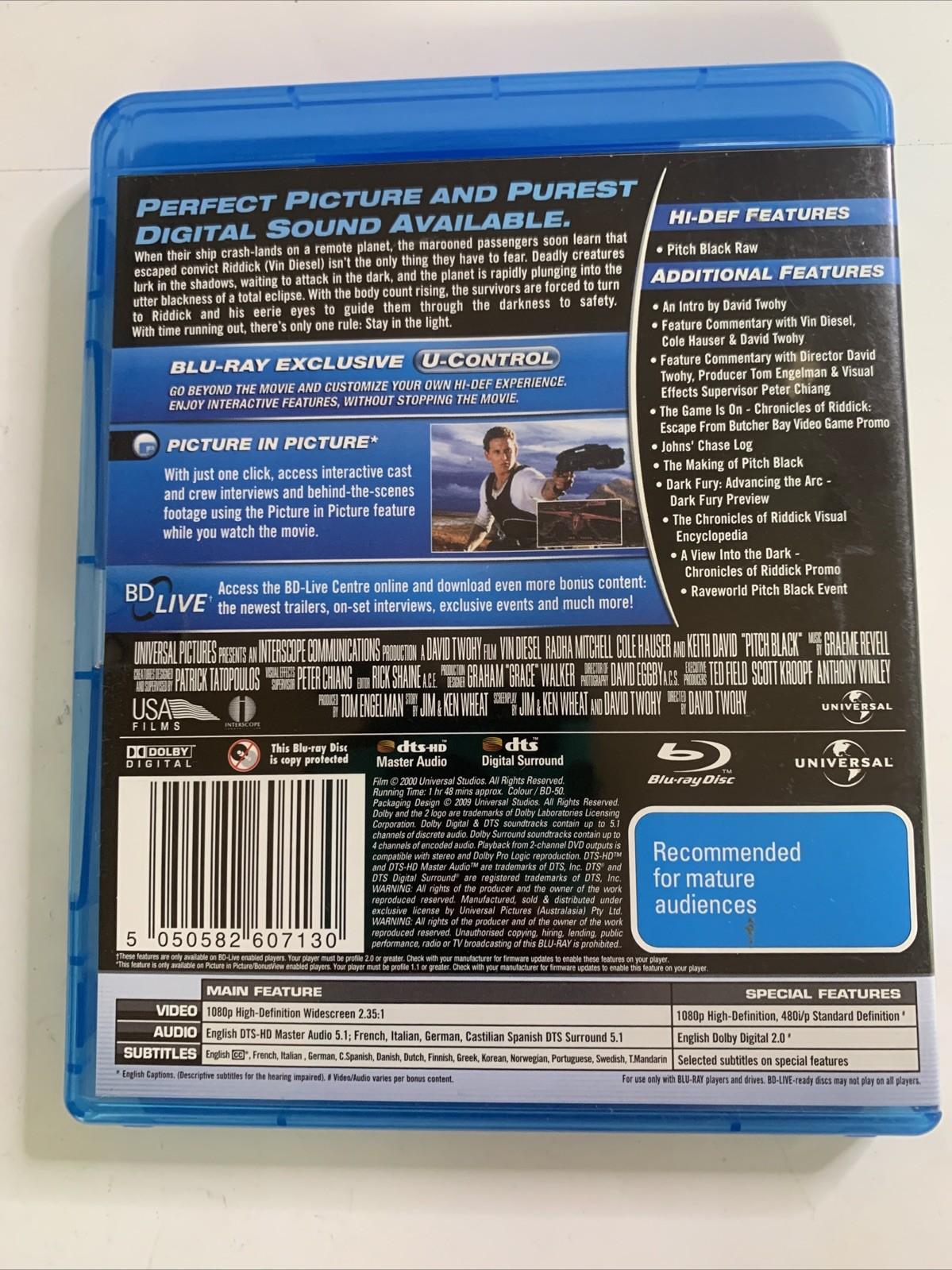 Pitch Black (Blu-ray, 2000) Vin Diesel Region B