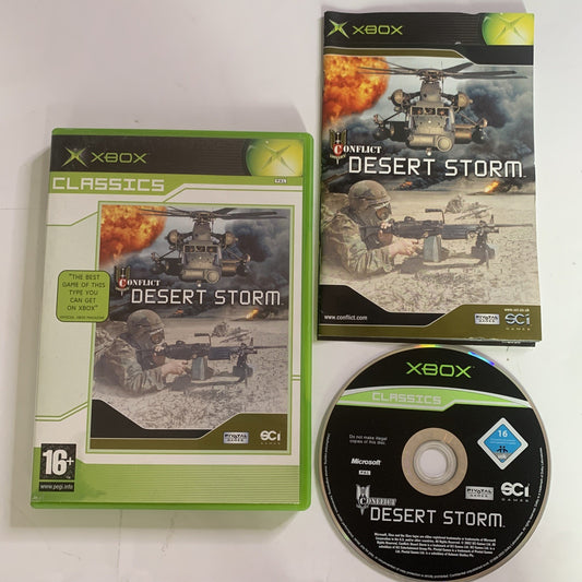 Conflict Desert Storm Microsoft XBOX Original PAL Game COmplete