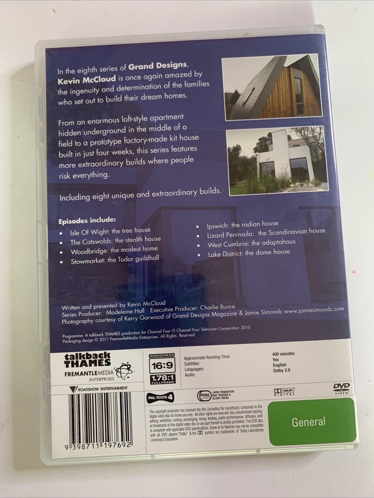 Grand Designs : Series 8 (DVD, 2008, 2-Disc) Region 4