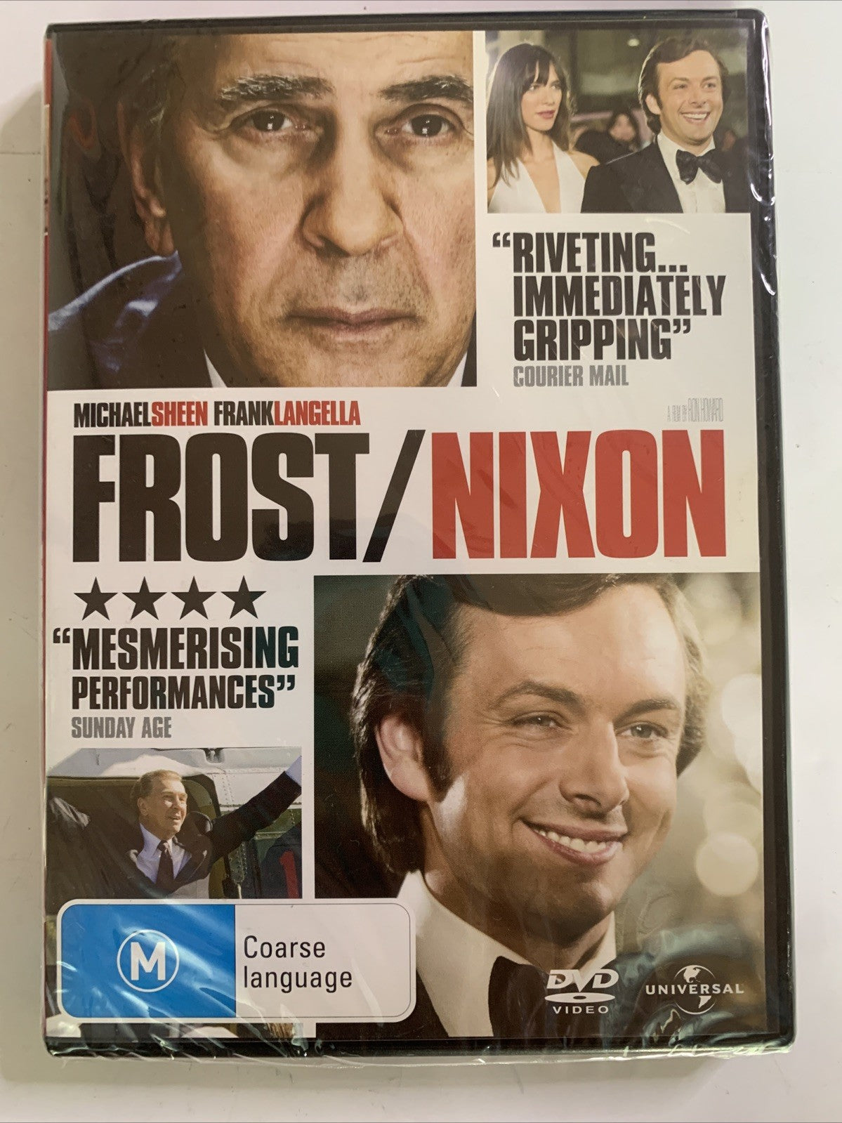 Frost/Nixon (DVD, 2008) Frank Langella, Kevin Bacon, Michael Sheen Region 4 NEW