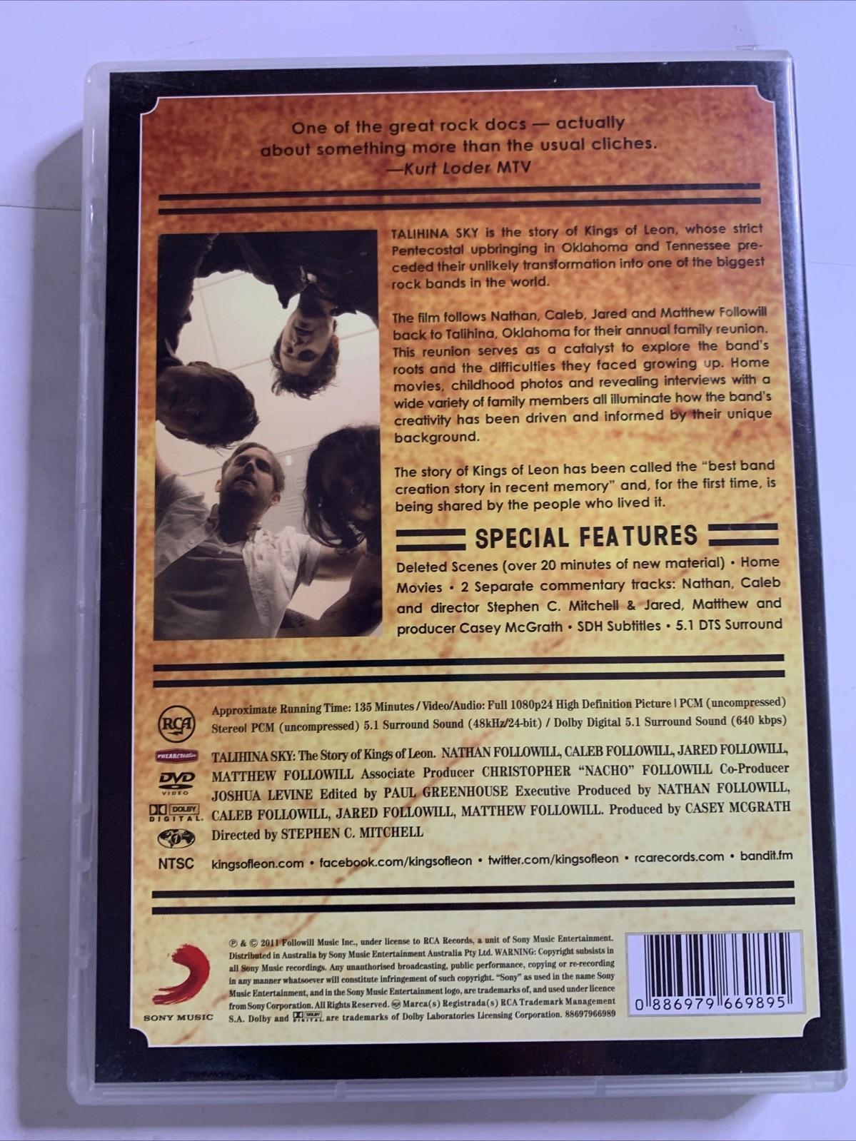 Kings Of Leon – Talihina Sky: The Story of Kings of Leon (DVD, 2011) All Regions