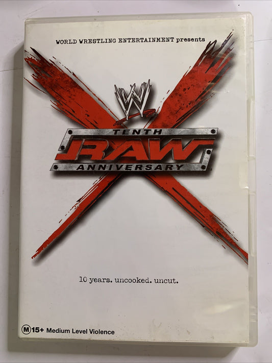WWE Raw 10th Anniversary Edition (DVD, 2003) Pro Wrestling Region 4