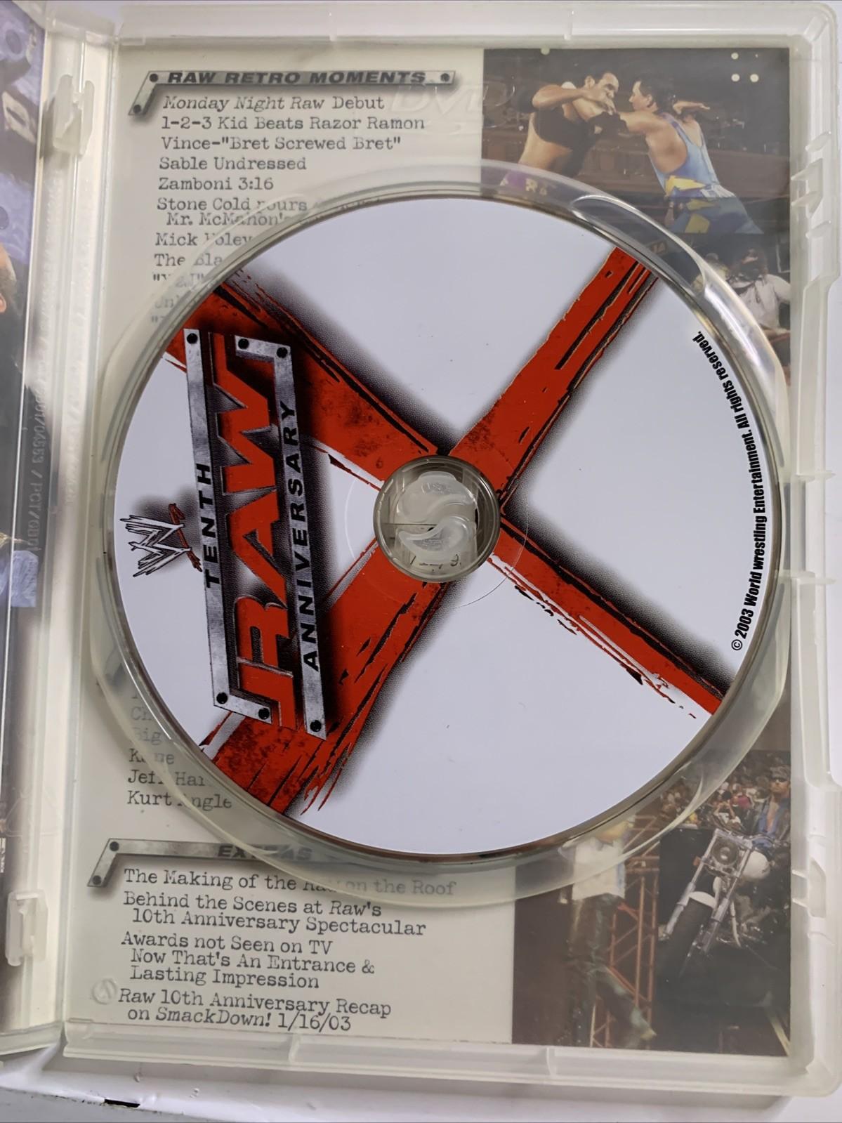 WWE Raw 10th Anniversary Edition (DVD, 2003) Pro Wrestling Region 4