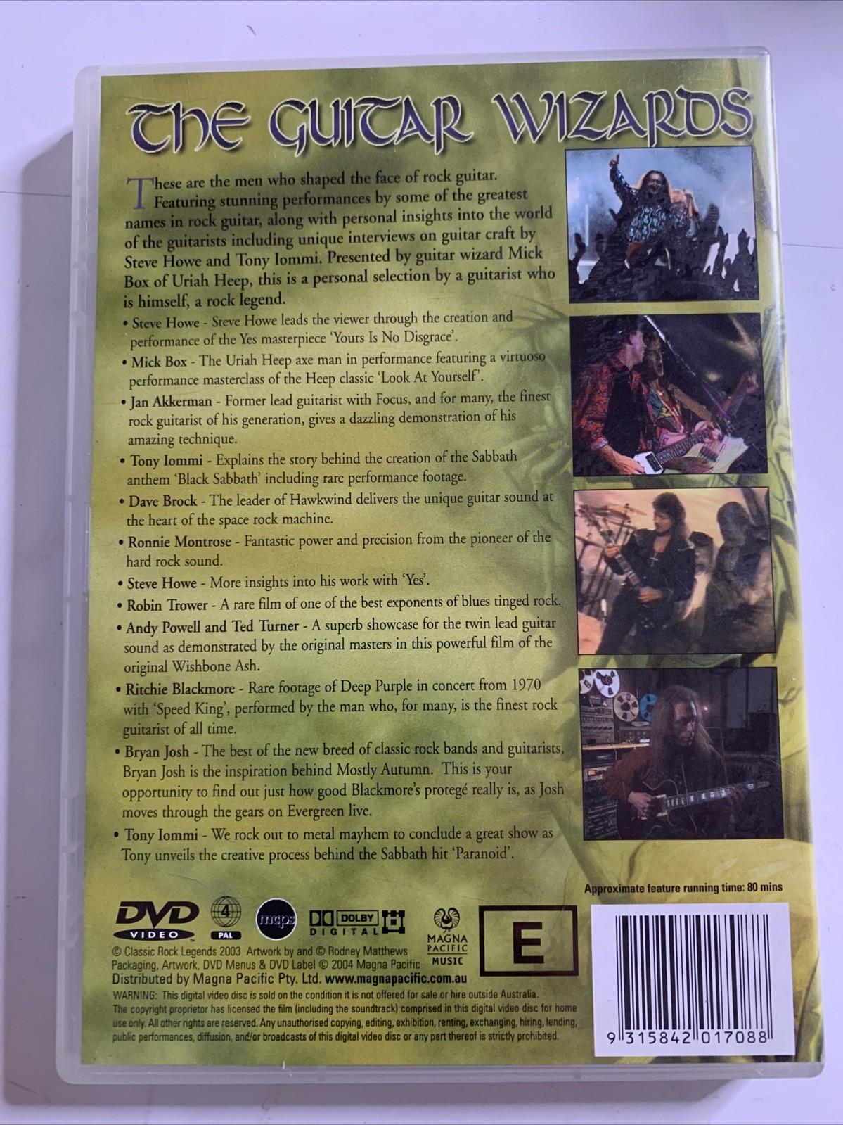 The Guitar Wizards (DVD) Steve Howe, Tony lommi, Mick Box Region 4