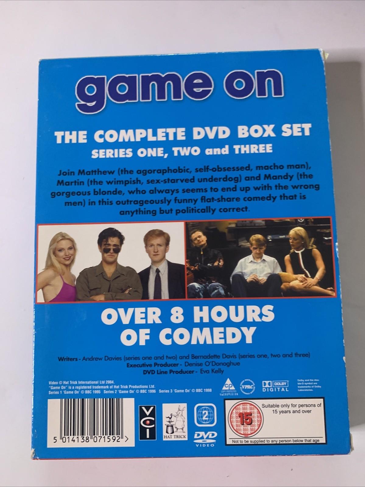 Game On: The Complete Series Box Set (DVD, 1998, 3-Disc) Matthew Cottle Region 2