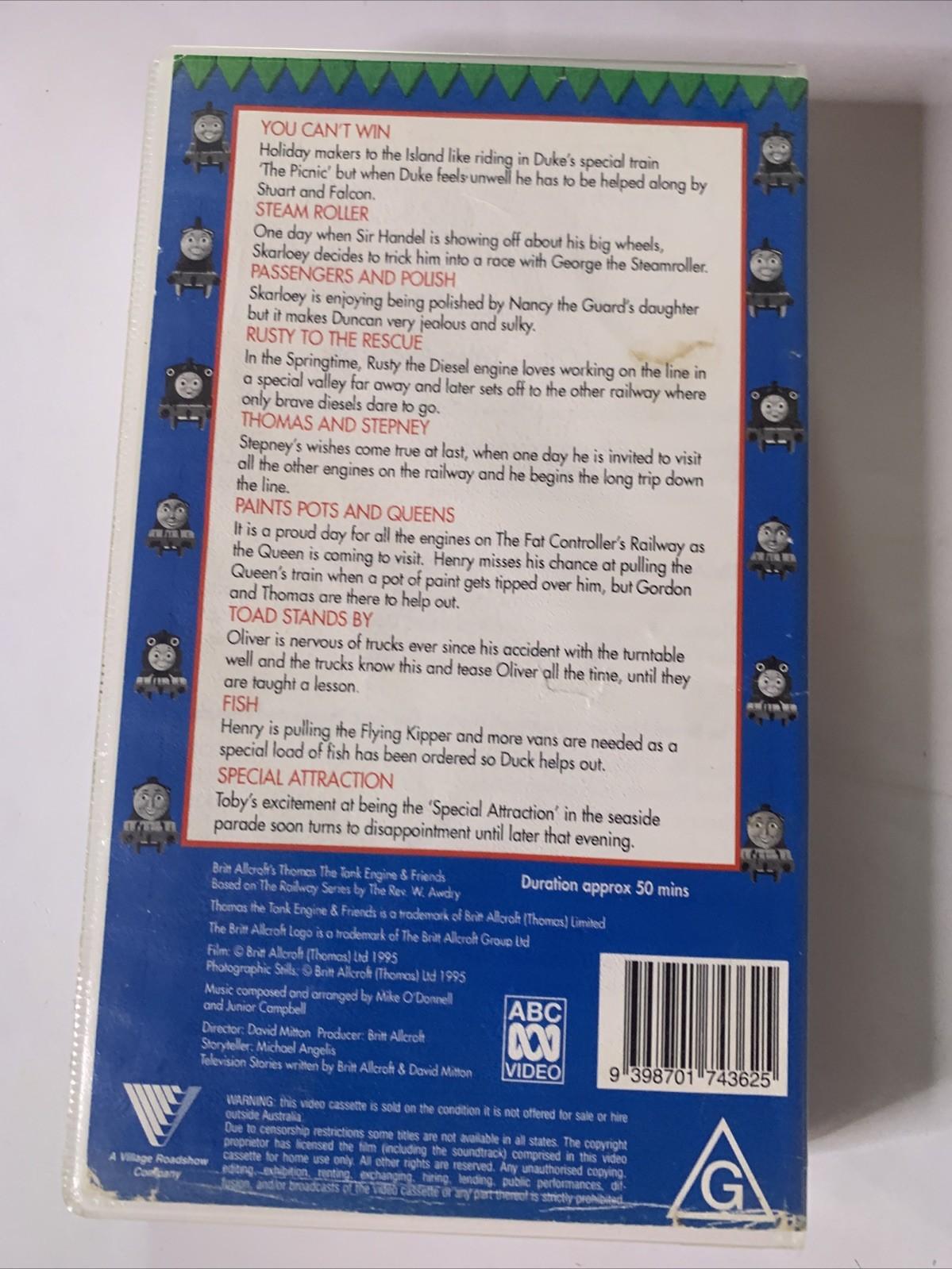 Thomas The Tank Engine & Friends: Thomas & Stepney (VHS, 1995) PAL