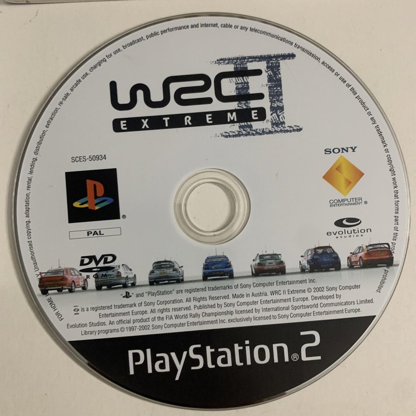 WRC II Extreme PS2 Sony PlayStation 2 PAL Racing Game Complete