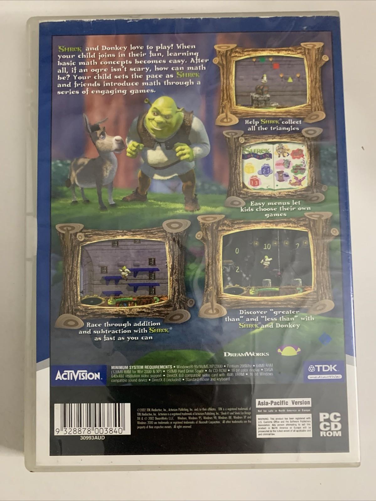 Shrek: Swamp Fun With Early Math PC CD-ROM Windows Game