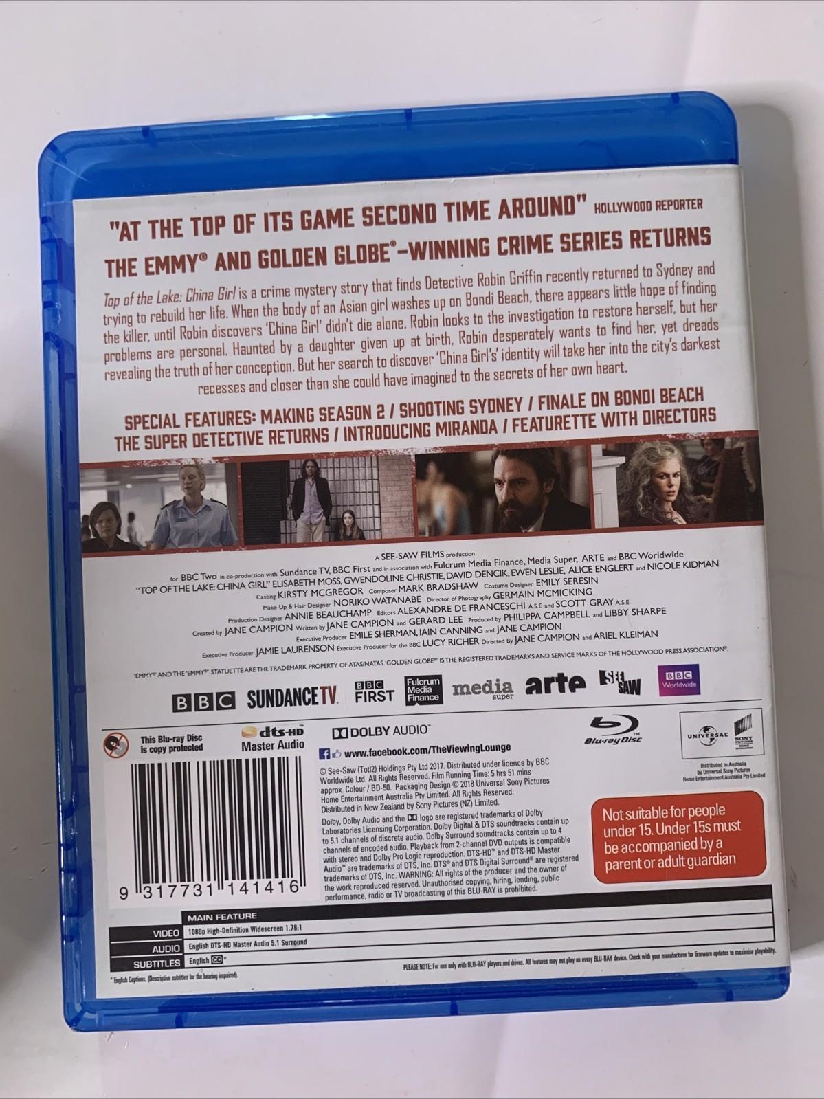 Top of the Lake: China Girl (Blu-ray, 2017, 2-Disc) Region B