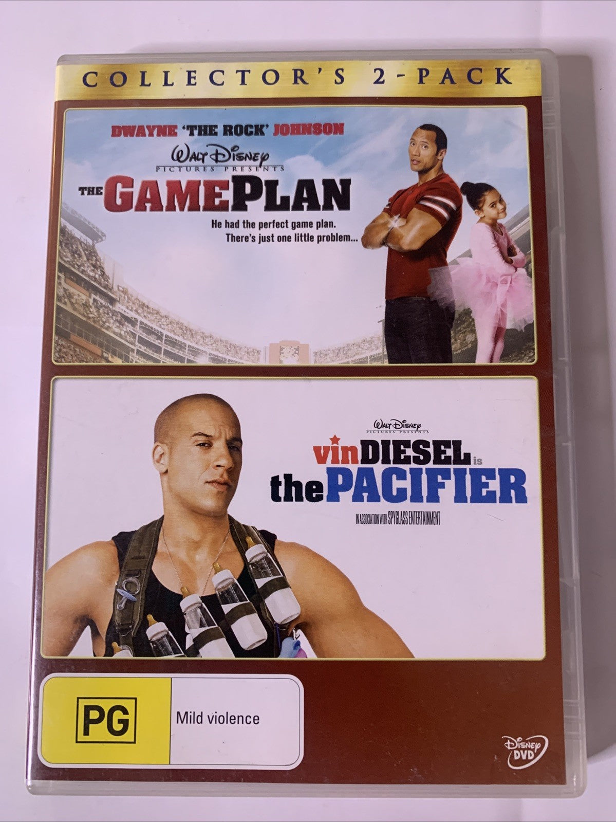 The Game Plan / The Pacifier (DVD, 2007) The Rock, Vin Diesel Region 4
