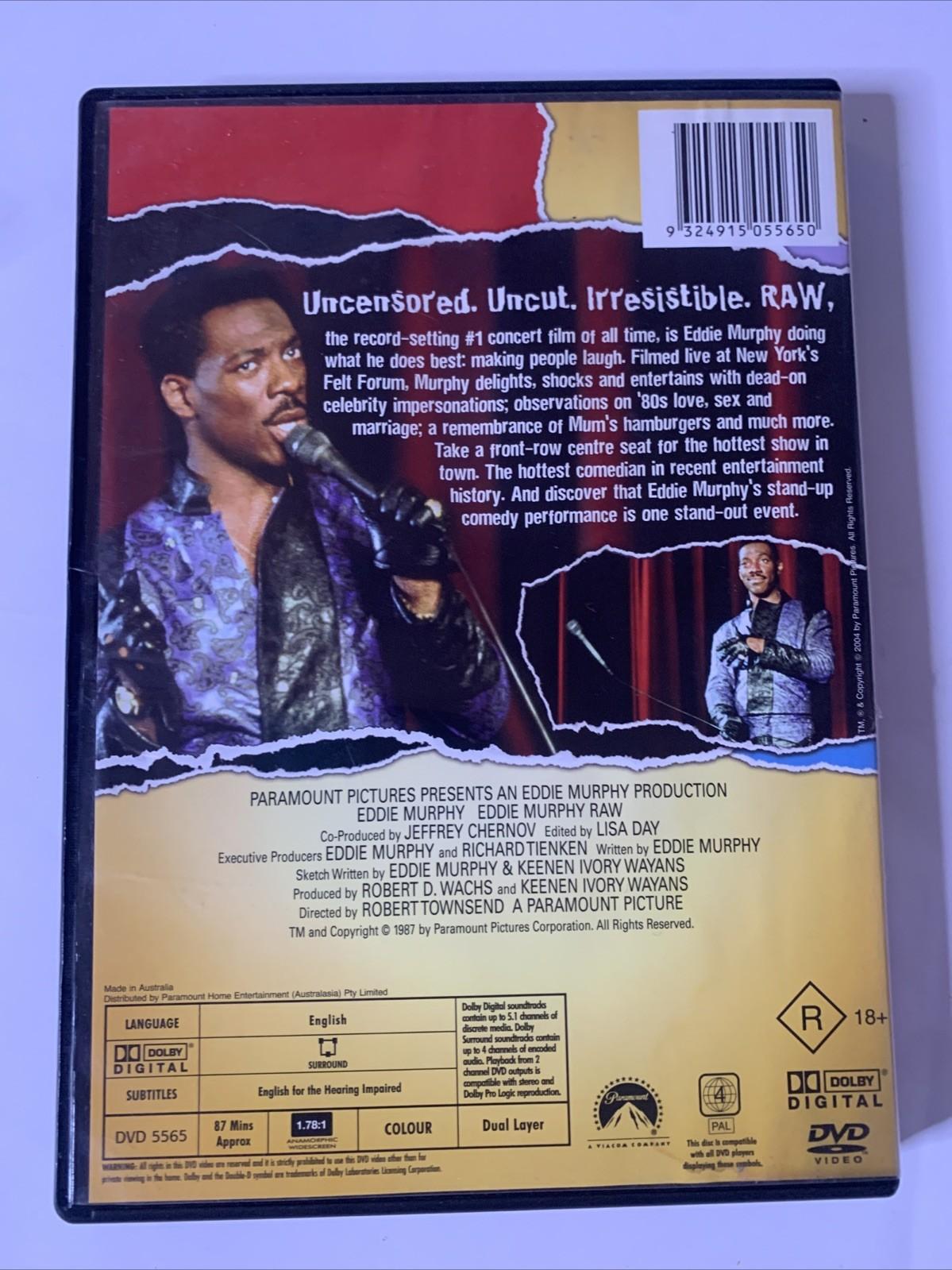 Eddie Murphy Raw (DVD, 1987) Comedy Stand Up Region 4 NEW