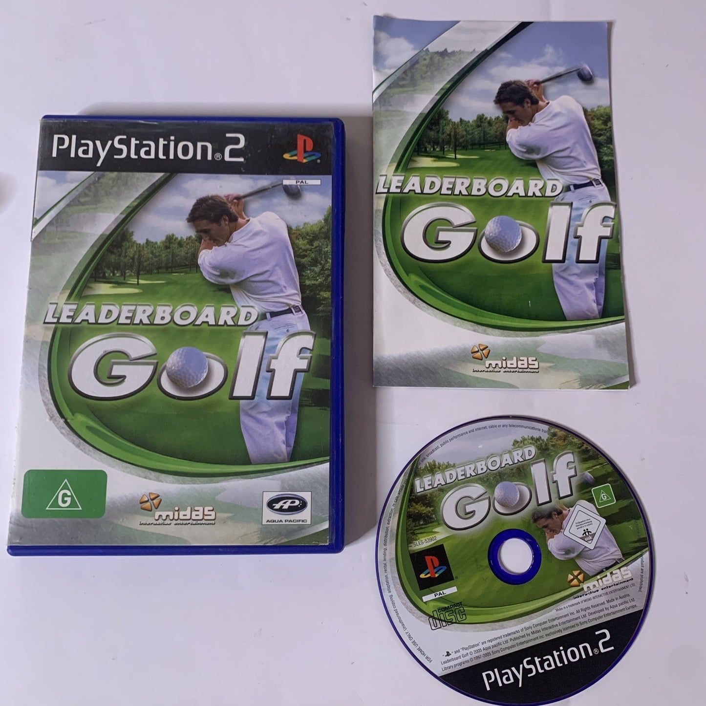 Leaderboard Golf PS2 Sony PlayStation 2 PS2 PAL Game Complete