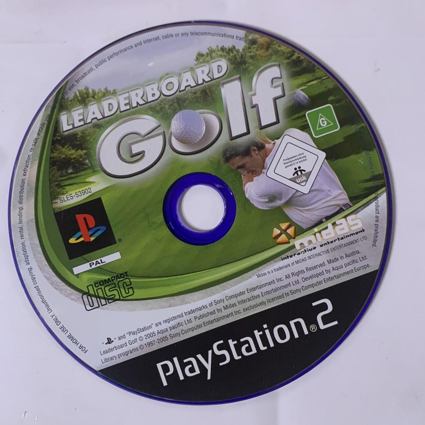 Leaderboard Golf PS2 Sony PlayStation 2 PS2 PAL Game Complete