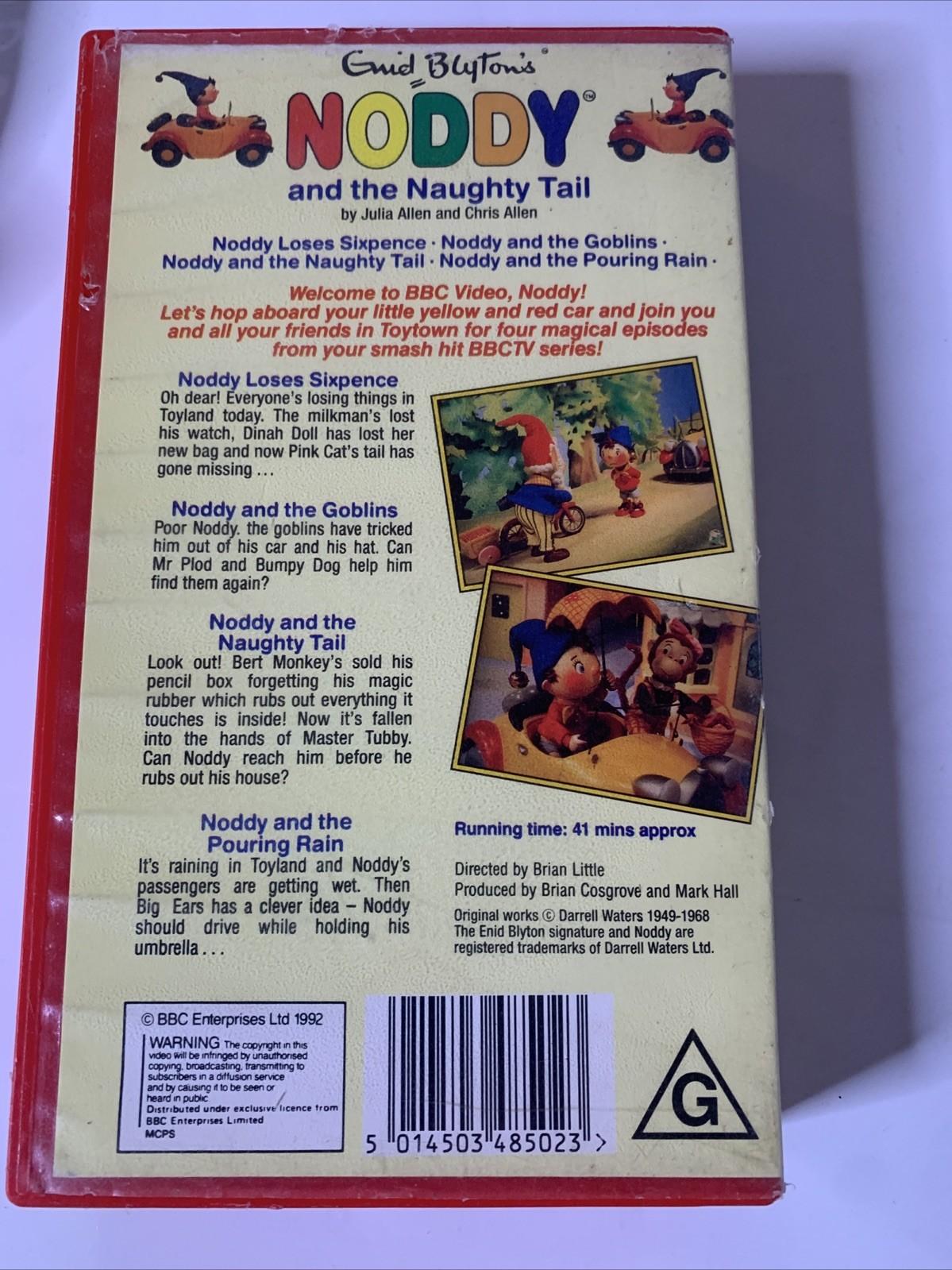 Noddy And The Naughty Tail (VHS, 1992) PAL