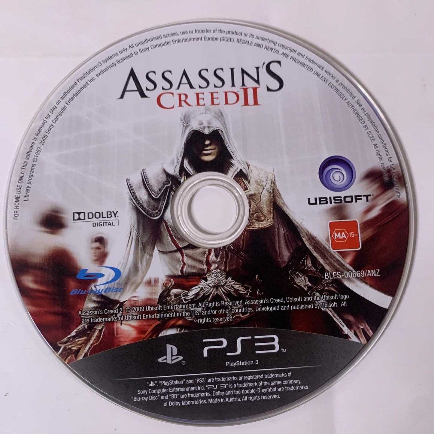 Assassin's Creed II (PS3 Sony PlayStation 3, 2009) Game Complete