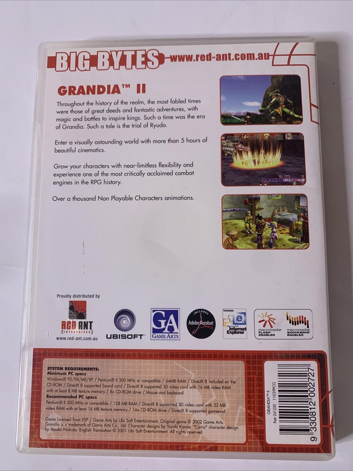 Grandia II PC CD-ROM Windows RPG Game