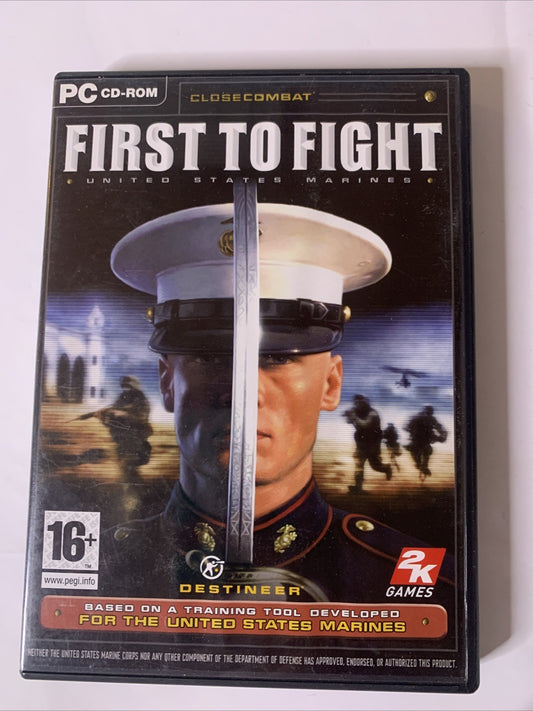 First To Fight: United States Marines PC CD-ROM Windows FPS Shooter Game