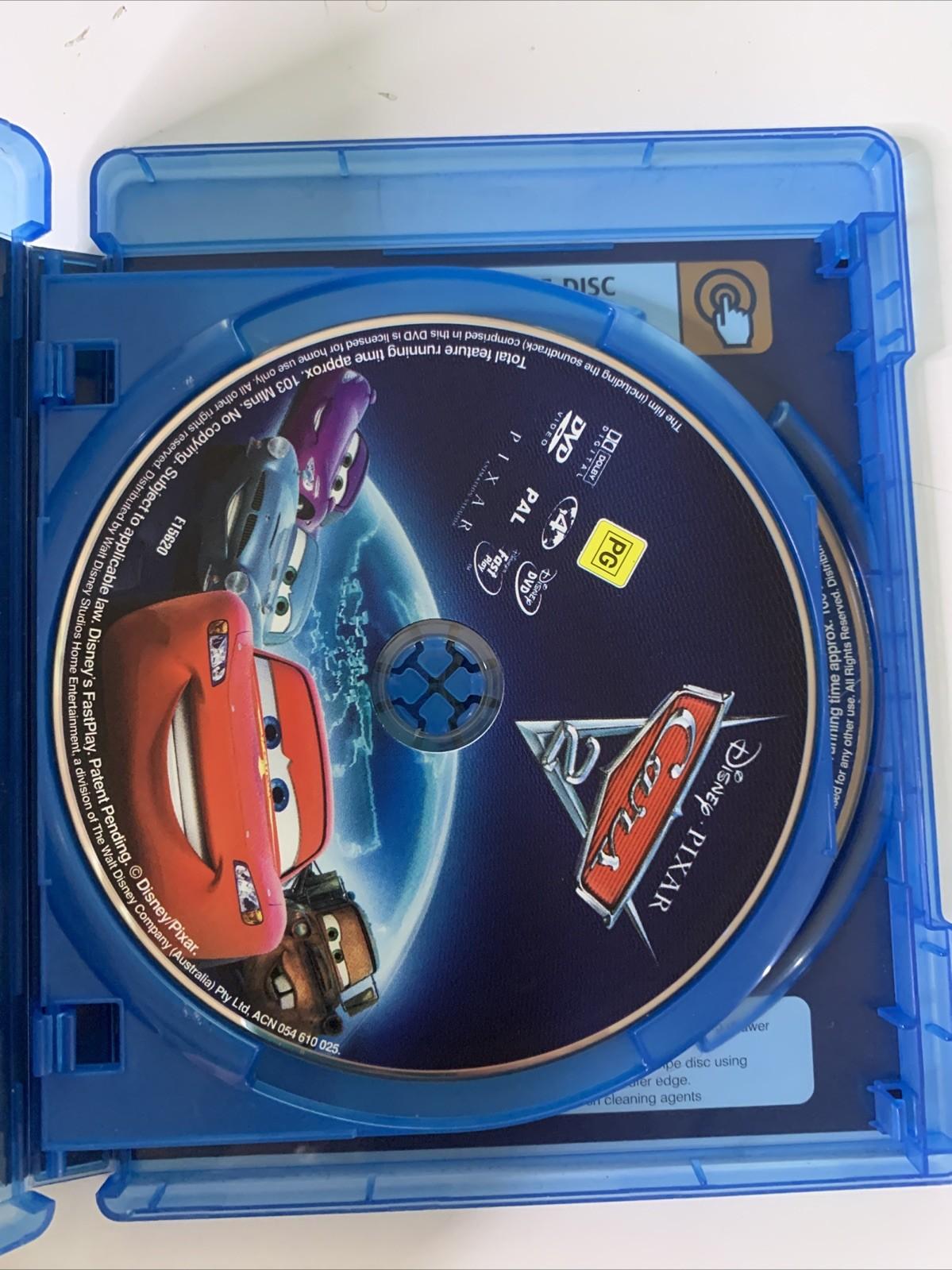 Cars 2 (Blu-ray + DVD, 2011, 2-Disc) Disney Animated Movie Pixar