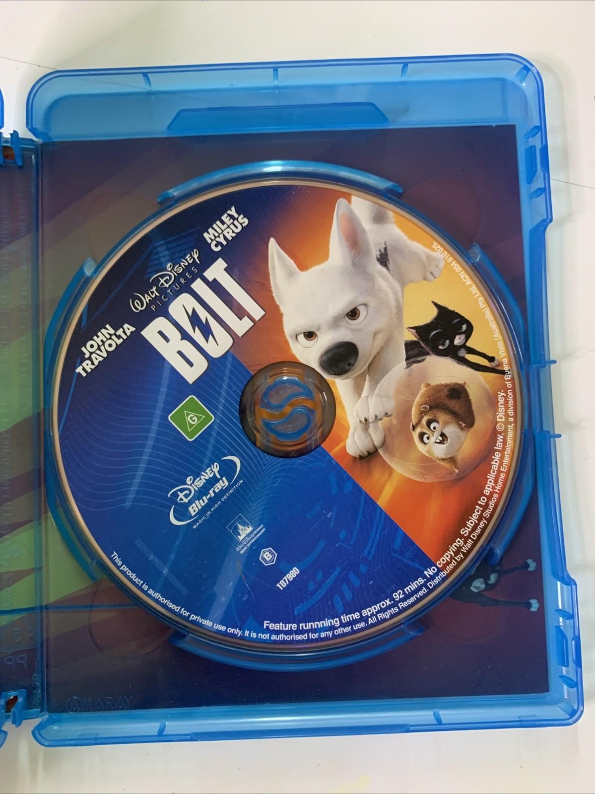Bolt (Blu-ray, 2008) Disney Animated Film John Travolta, Miley Cyrus Region B