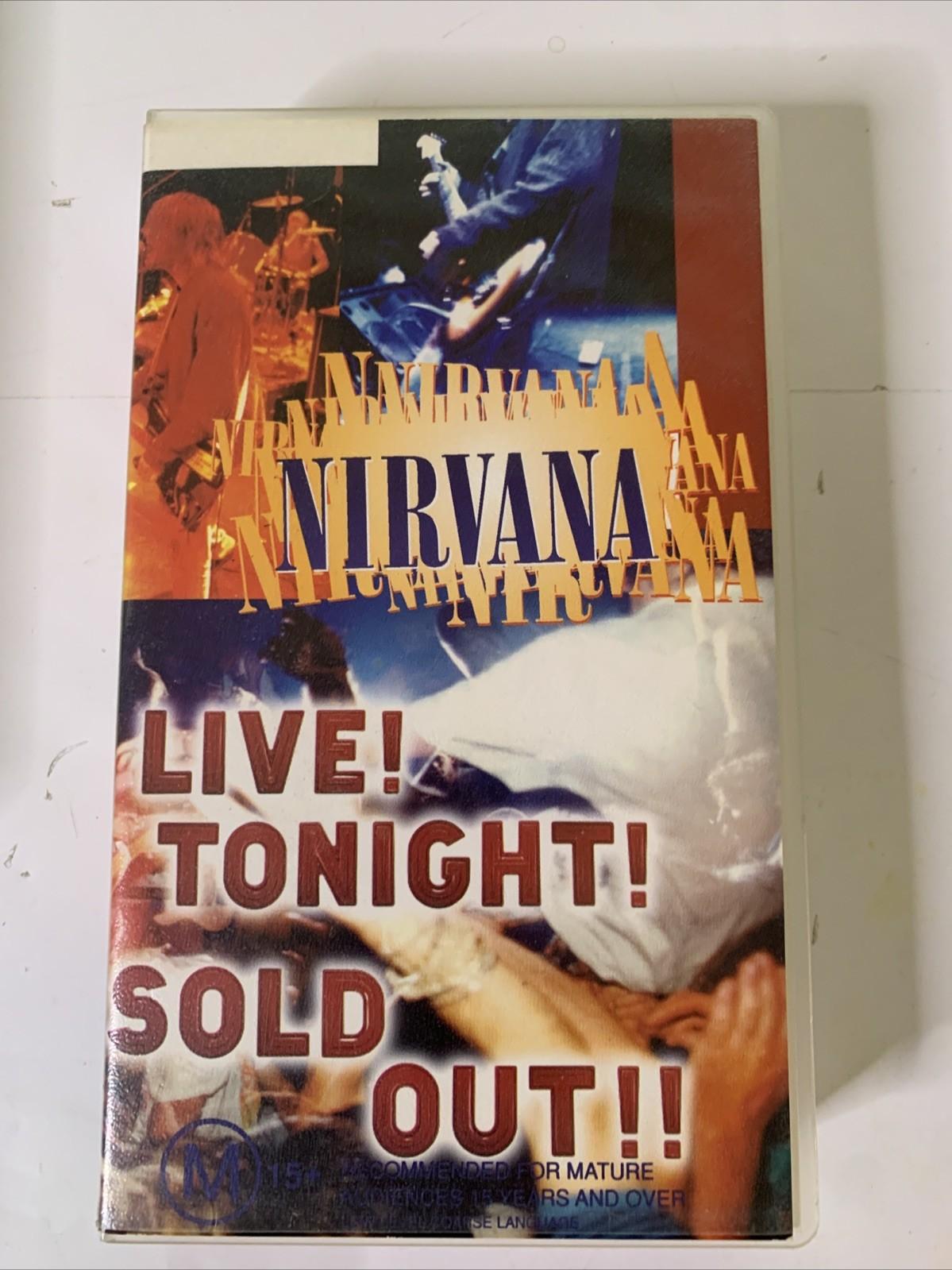 Nirvana – Live! Tonight! Sold Out!! (VHS, 1994)  PAL