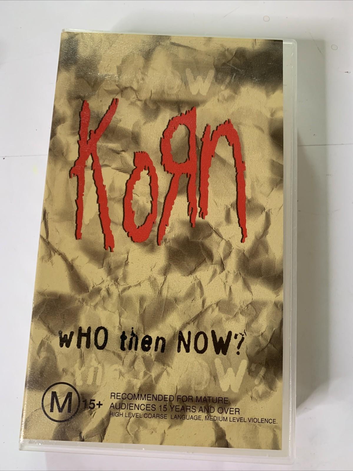 Korn – Who Then Now? (VHS, 1997) PAL