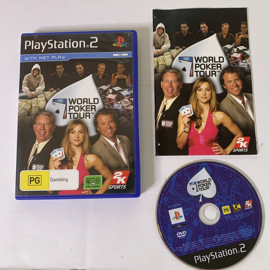 World Poker Tour PS2 Sony PlayStation 2 2005 PAL Game Complete