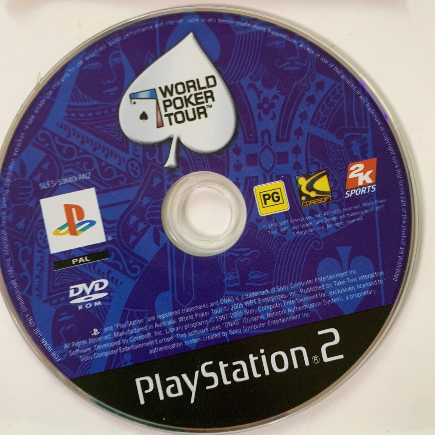 World Poker Tour PS2 Sony PlayStation 2 2005 PAL Game Complete