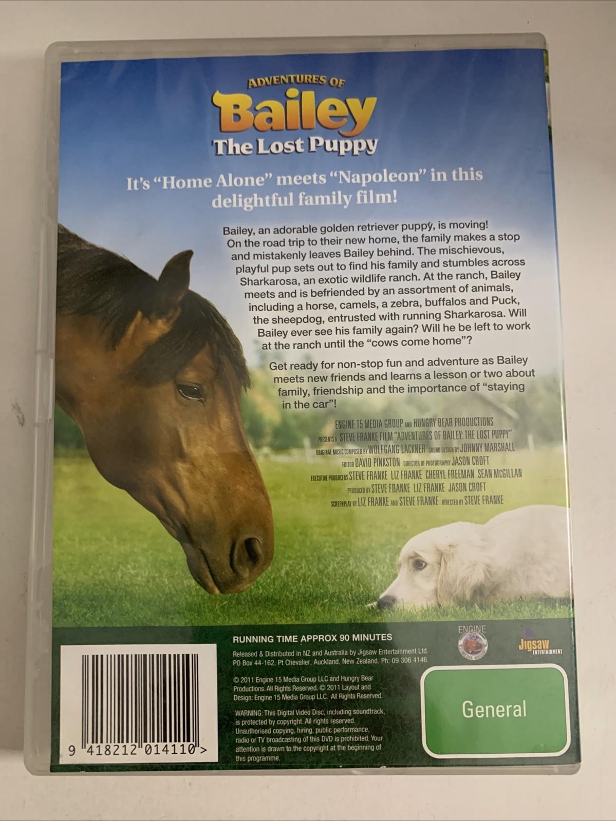 Adventures of Bailey: The Lost Puppy (DVD, 2010) Region 4 NEW