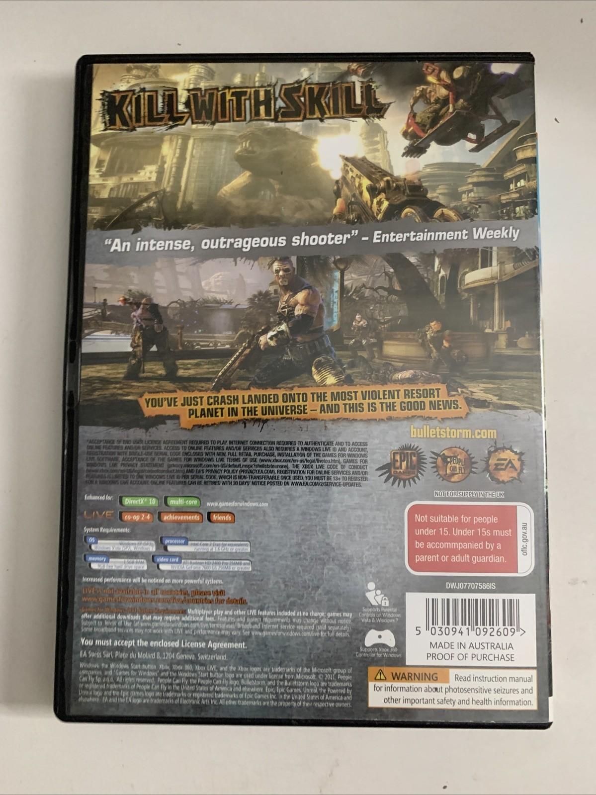 Bulletstorm PC DVD Windows Shooter Action Game