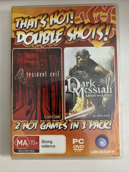 Resident Evil 4 + Dark Messiah: Might and Magic PC DVD Windows Game