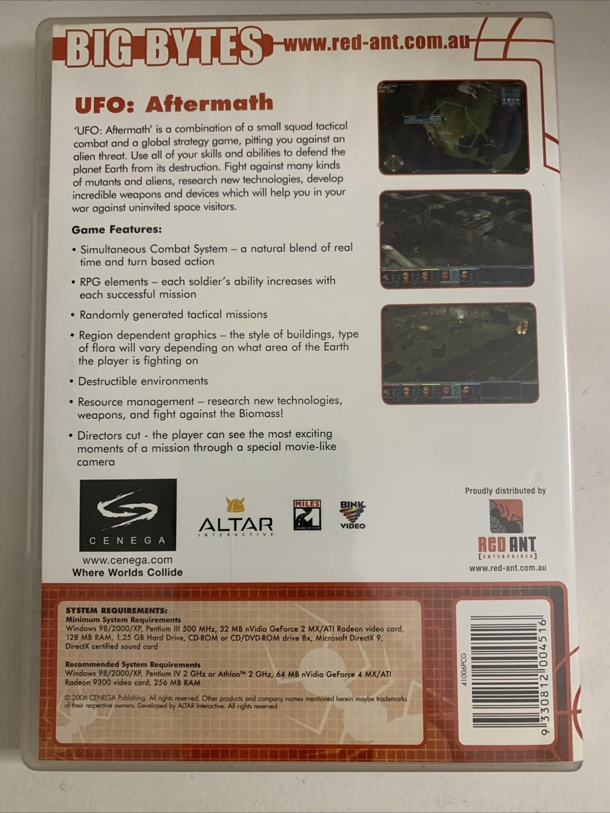 UFO Aftermath PC CD-ROM Windows Strategy Game