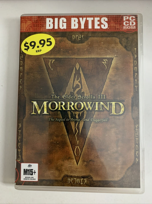 The Elder Scrolls III Morrowind PC CD ROM Windows 2002 Bethesda Game