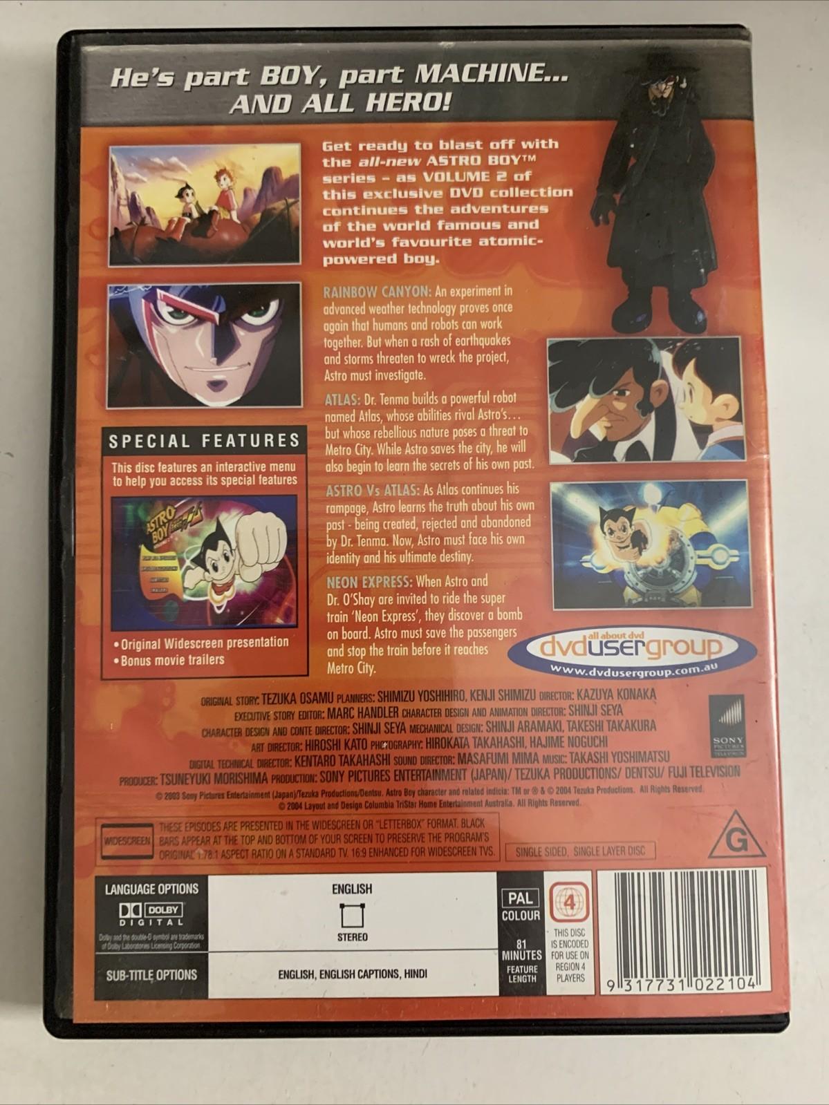 Astro Boy : Season 1 : Vol 2 (DVD, 2003) 80's TV Series Anime Region 4