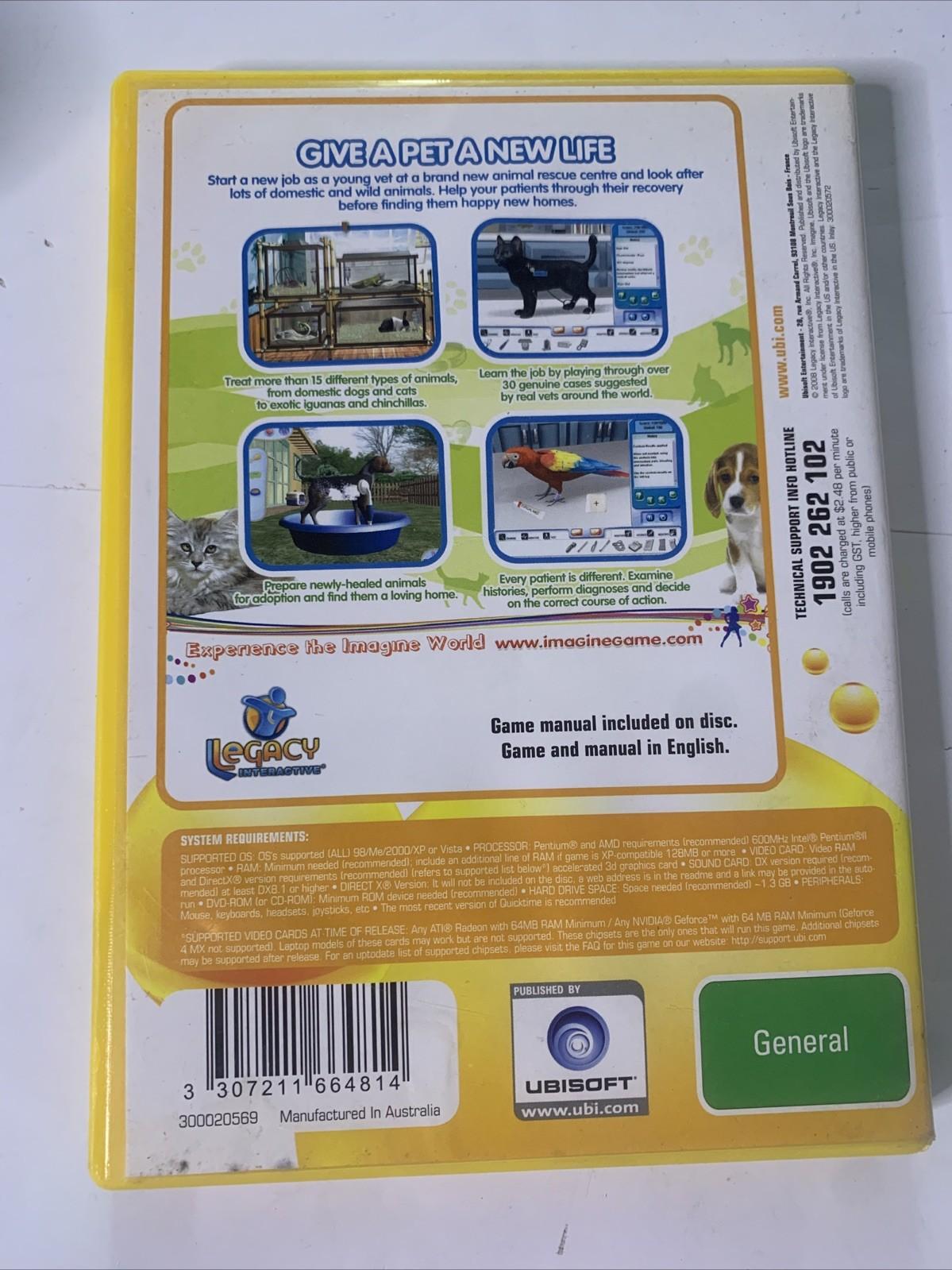 Imagine Pet Hospital PC DVD Windows Game