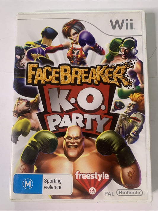 FaceBreaker K.O Party Nintendo Wii PAL Boxing Game