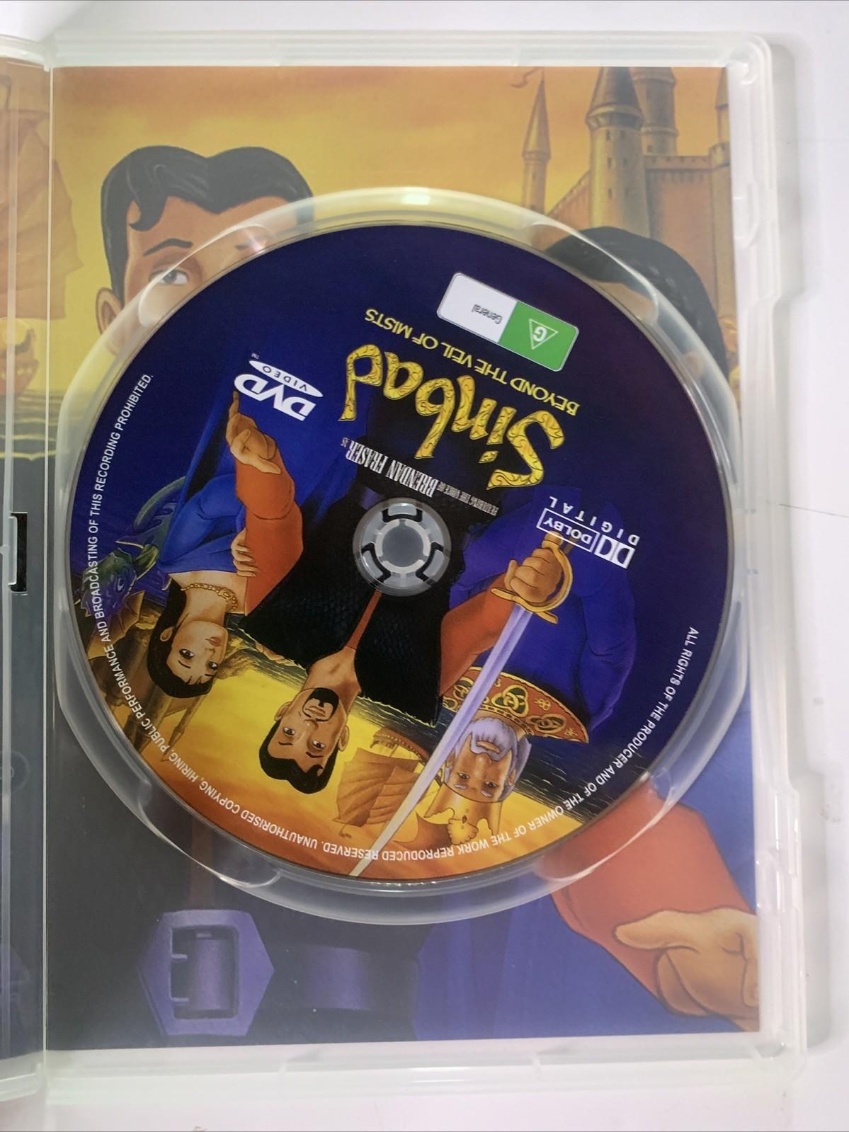 Sinbad: Beyond the Veil of Mists (DVD, 2001) Brendan Fraser Animation All Region
