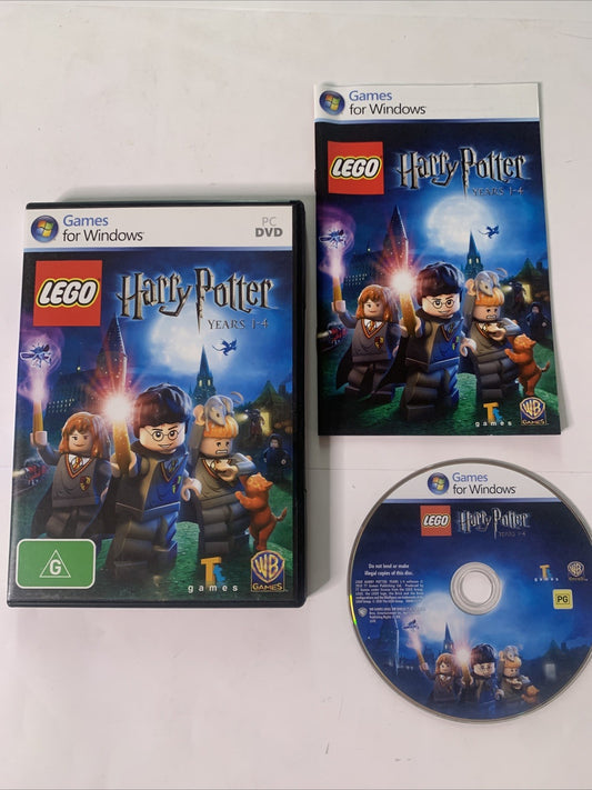 LEGO Harry Potter Years 1-4 PC DVD Windows Action Game Complete