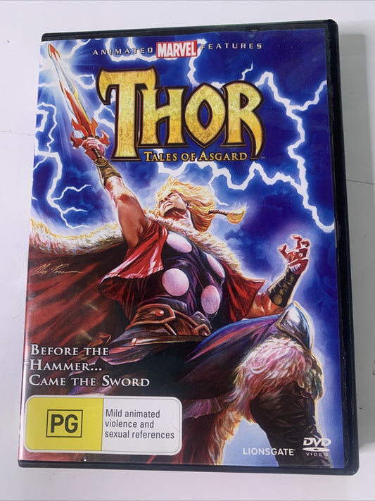 Thor: Tales of Asgard (DVD, 2011) Marvel Animation Feature Region 4