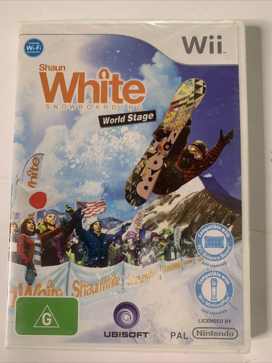 Shaun White Snowboarding: World Stage Nintendo Wii PAL Game NEW SEALED