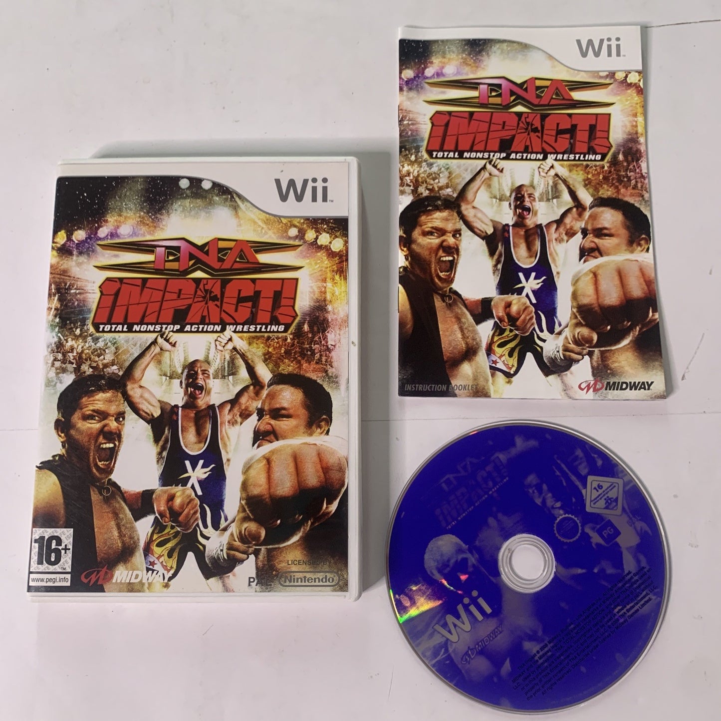 TNA Impact Total Nonstop Action Wrestling Nintendo Wii PAL Game Complete