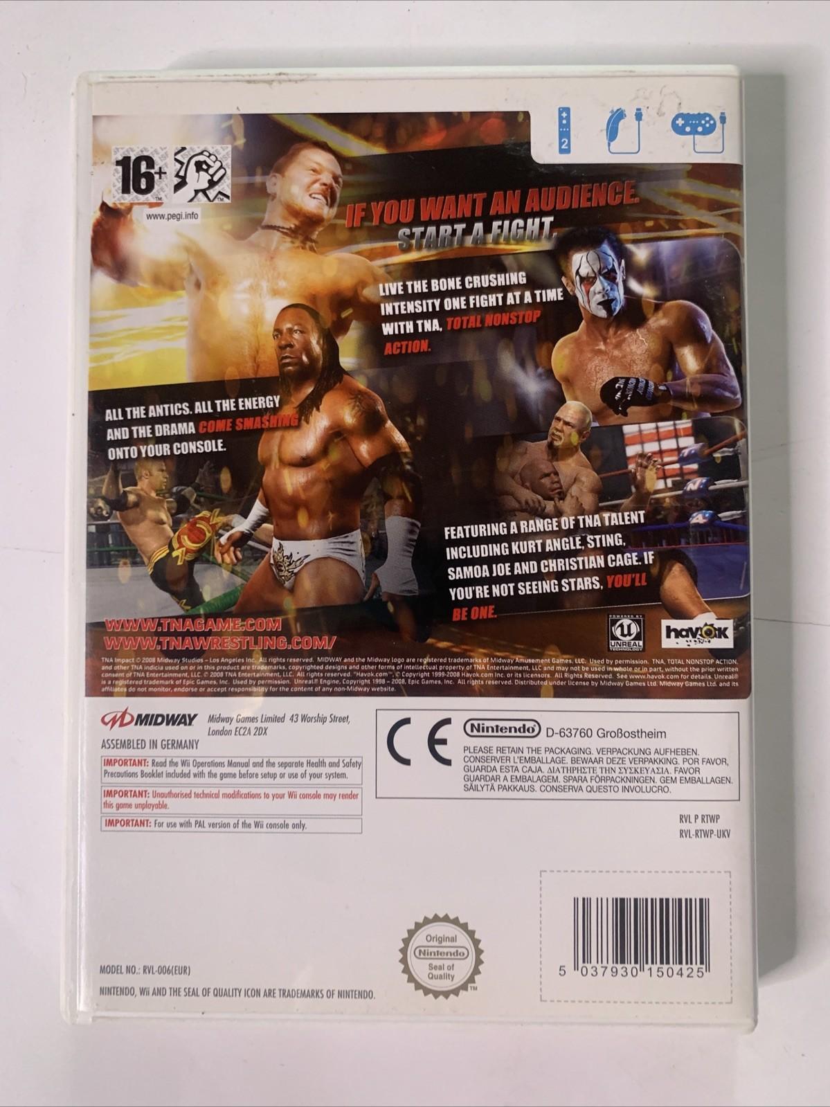 TNA Impact Total Nonstop Action Wrestling Nintendo Wii PAL Game Complete