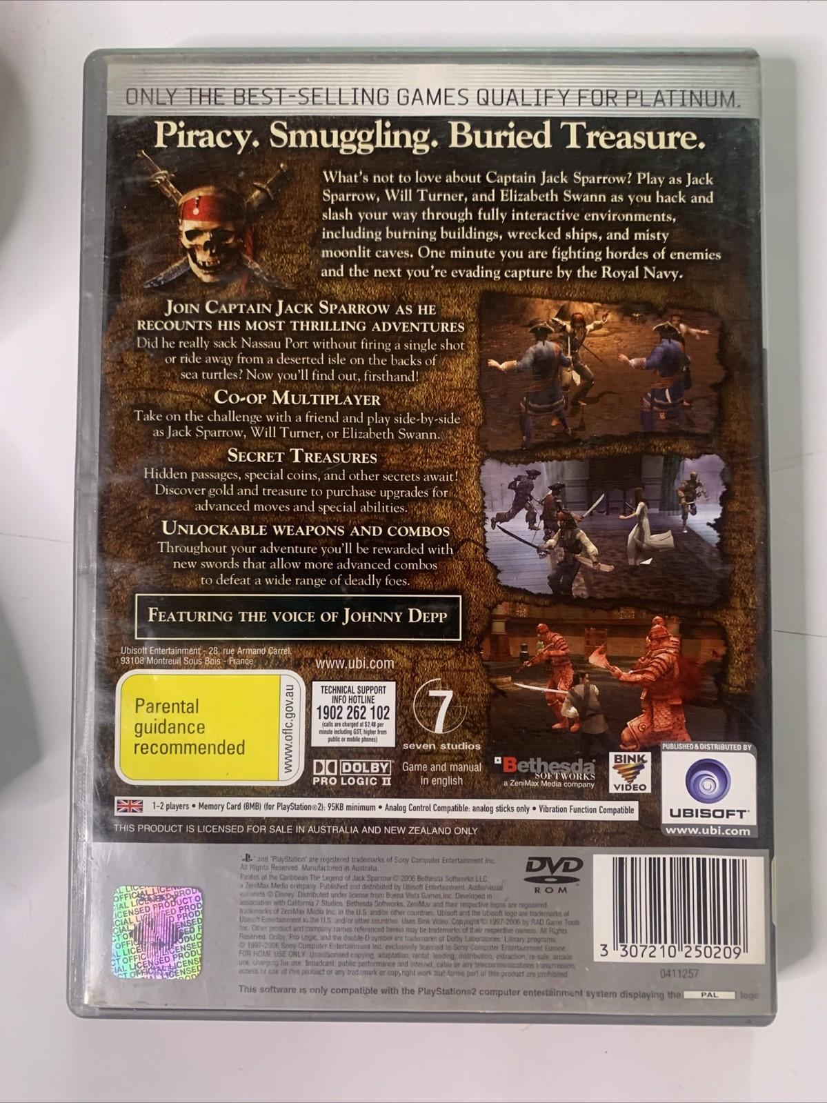 Pirates of the Caribbean: The Legend of Jack Sparrow PS2 PlayStation 2 PAL Game