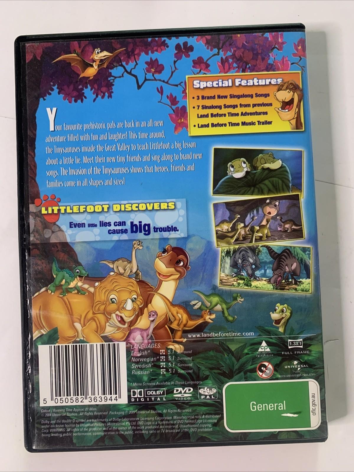 The Land Before Time: Invasion of the Tinysauruses (DVD, 2005) Region 4